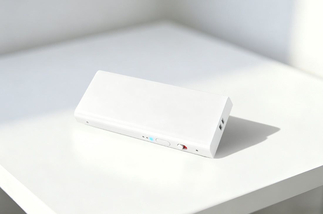 Echo Mini wearable AI note taker on a white desk