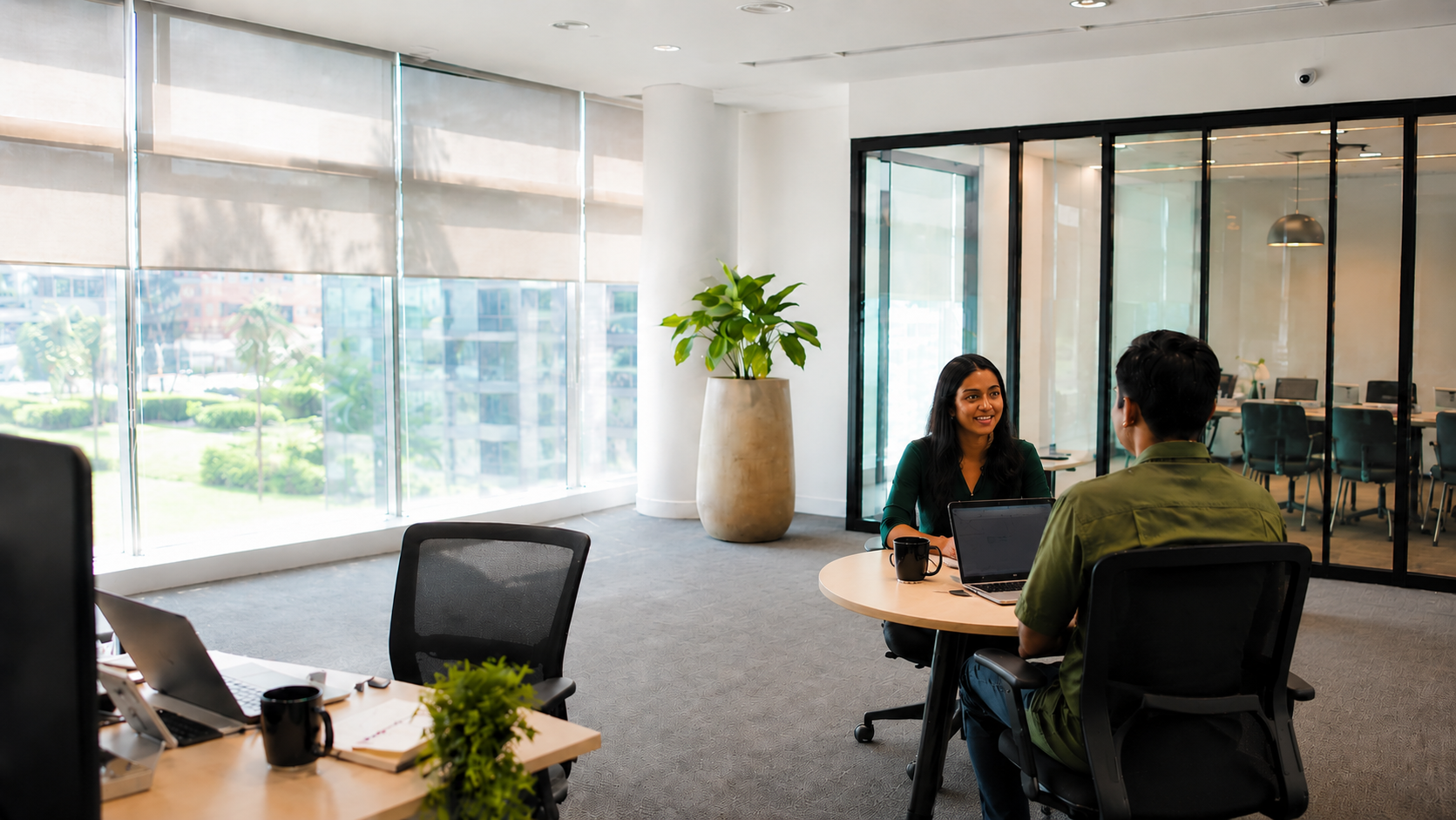 Whale Echo About Us page showing professionals office